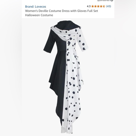 Women’s Deville Costume Halloween Costume - Picture 2 of 6